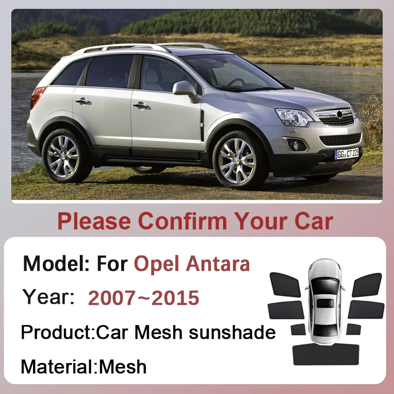 

For Opel Antara Accessories 2007~2015 Chevrolet Captiva Sport Car Mesh Sunshade Window Magnetic Sun Visor Privacy Curtain Shade