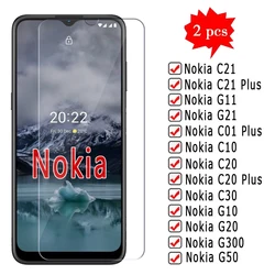 2-1Pc Glass For Nokia G21 G11 G10 G20 G300 G50 C30 C10 C20 C21 Plus Cover Film On Nokia C 21 01 10 20 30 G 50 20 11 21 Glass