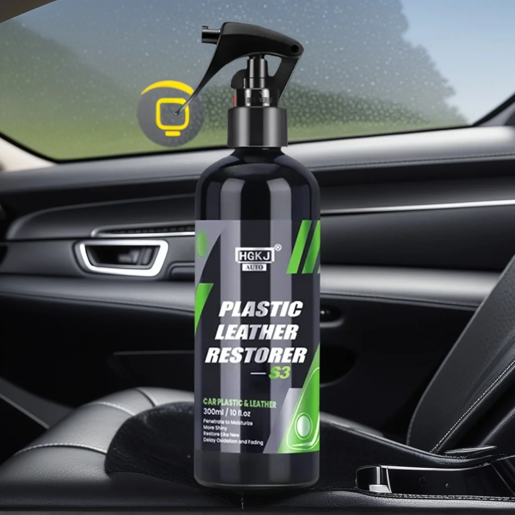 

100ml Car Plastic Leather Restorer Spray - Back to Black Gloss Interior Renovator