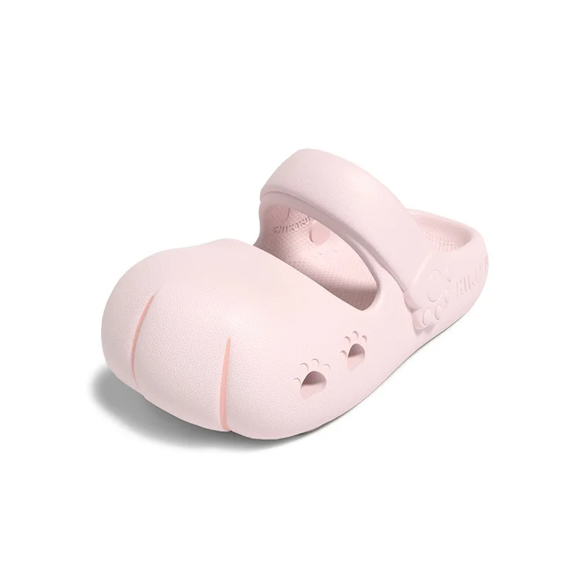 Adorable Black Kitty Paw Design Clogs 2026 New Trendy Cartoon Lightweight EVA Slip-on Sandals Woman Non-slip Garden Shoes image 3
