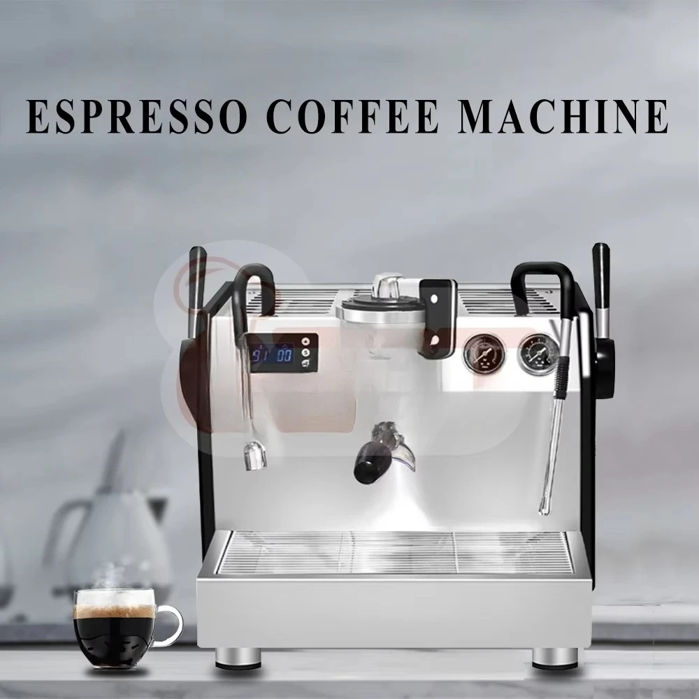 Commercial Stainless Steel Espresso Maker, Turkish Arabic Style Single Head Thermostat With LED Display for Office Coffee Brewin