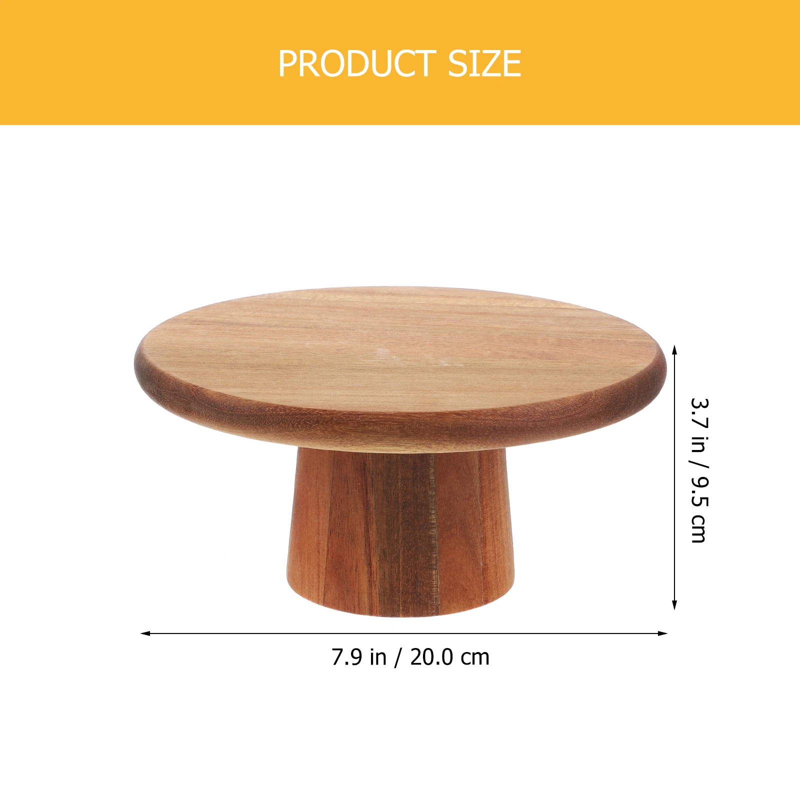 

Fruit Cake Tall Tray Fruit Baskets 20cm Ceramic Wood Dessert Table Snack Holder Bakeries Decor Kitchen Counter Storage
