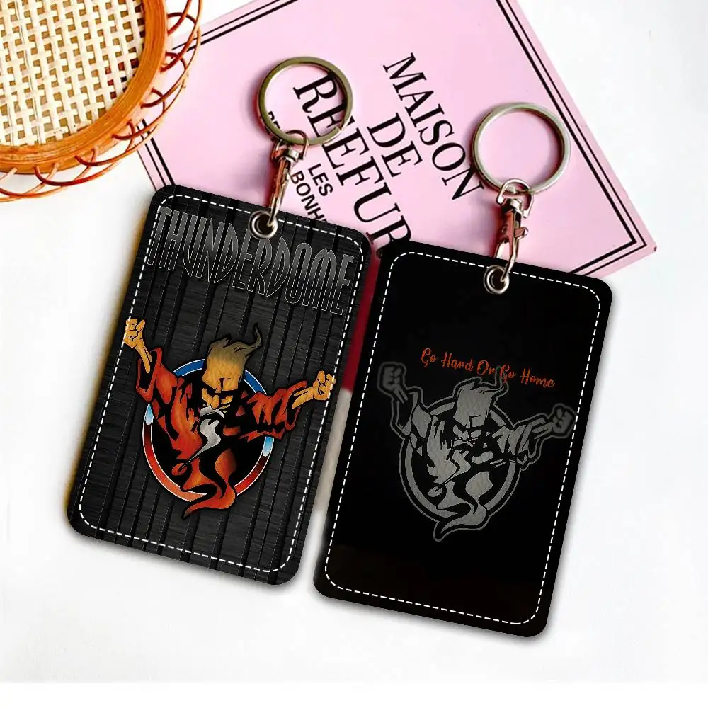 

Модный брелок-держатель для карт T-Thunderdomes с логотипом: для пропускных и обеденных карт, кредитных, идентификационных и банковских карт, защитный чехол-подвеска