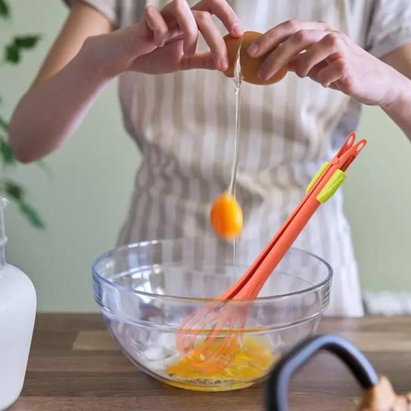 

Многофункциональный венчик для яиц 2 в 1, легкий венчик, кухонные щипцы, миксер для яиц, венчик, щипцы для молочных макарон, зажимы для еды, ручной миксер, венчик для яиц