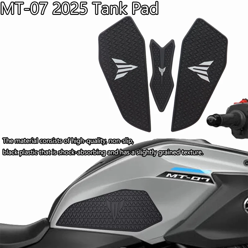 MT-07 2025 Tank Pad Motorcycle accessories Fuel Tank Pad For MT-07 2025 Non-slip Side Fuel Tank Waterproof Pad