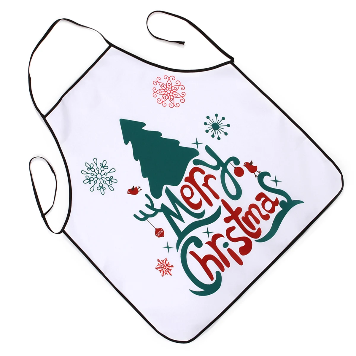 

Christmas Apron Printed Waterproof Kitchen Restaurant Dinner Apron for Cooking Baking Barbequing (Christmas Tree)