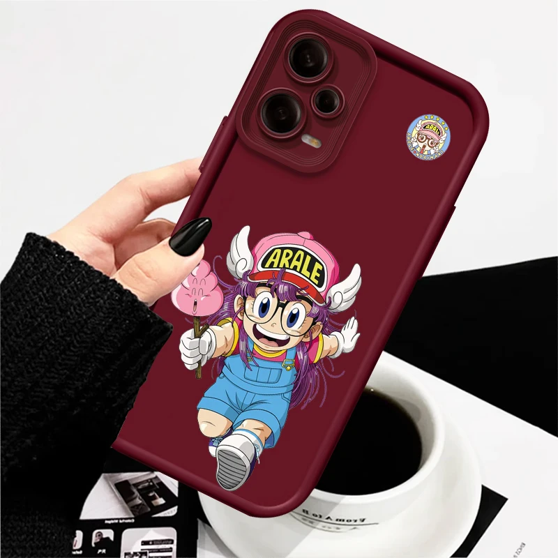 Cartoon Dr S-Slump A-Arale Eye Ladder For Xiaomi Redmi Note 13 12 12C 11 11S 10 10C 10A 9C 9A Pro 5G TPU Phone Case