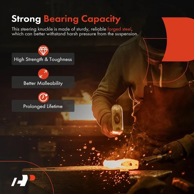 Junta de direção de suspensão dianteira A-Premium compatível com Land Cruiser 1998-2007, LX470 1998-2007