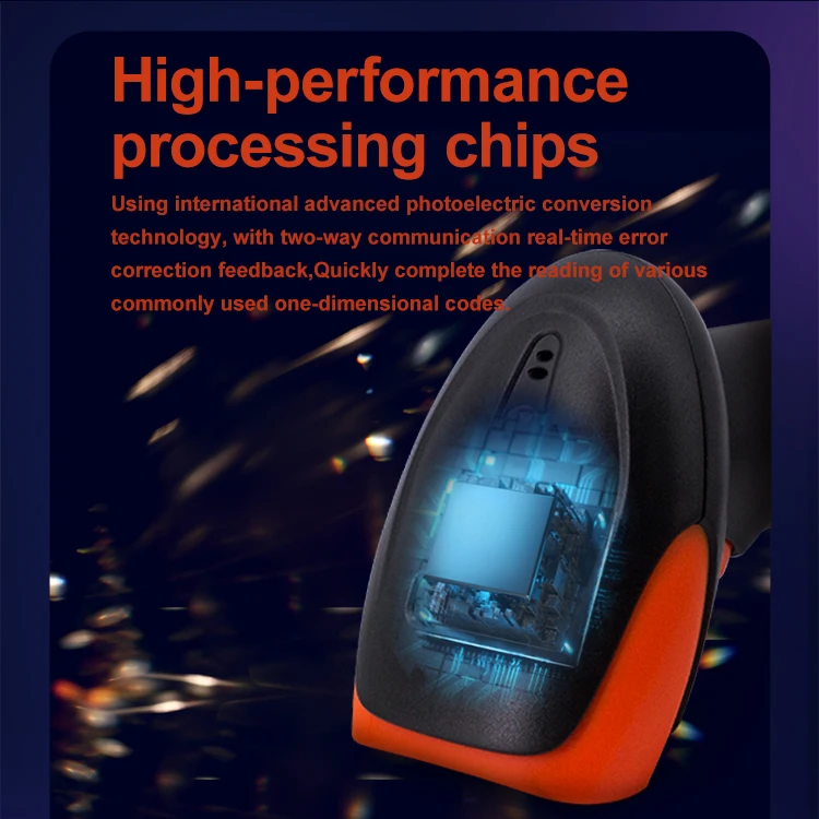 1D 2D البسيطة المحمولة ماسح الباركود اللاسلكية CMOS الماسح الضوئي بلوتوث المحمولة QR PDF417 قارئ الرمز لمتجر الدفع المحمول #6