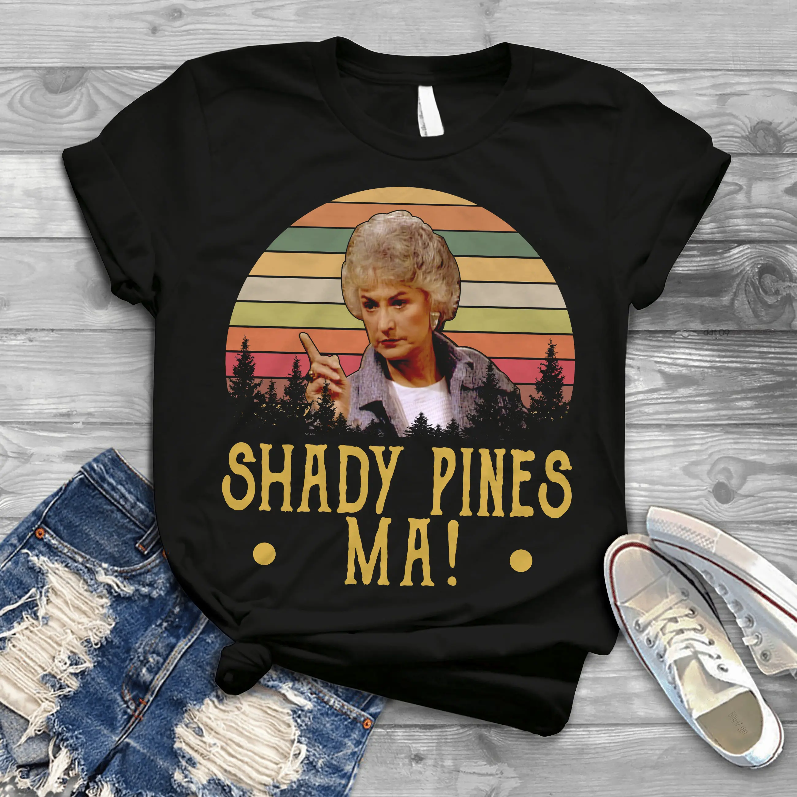 Shady Pines Ma Vintage Retro T-Shirt, The Golden Girls Shirt, Gift Tee For You And Your Friends