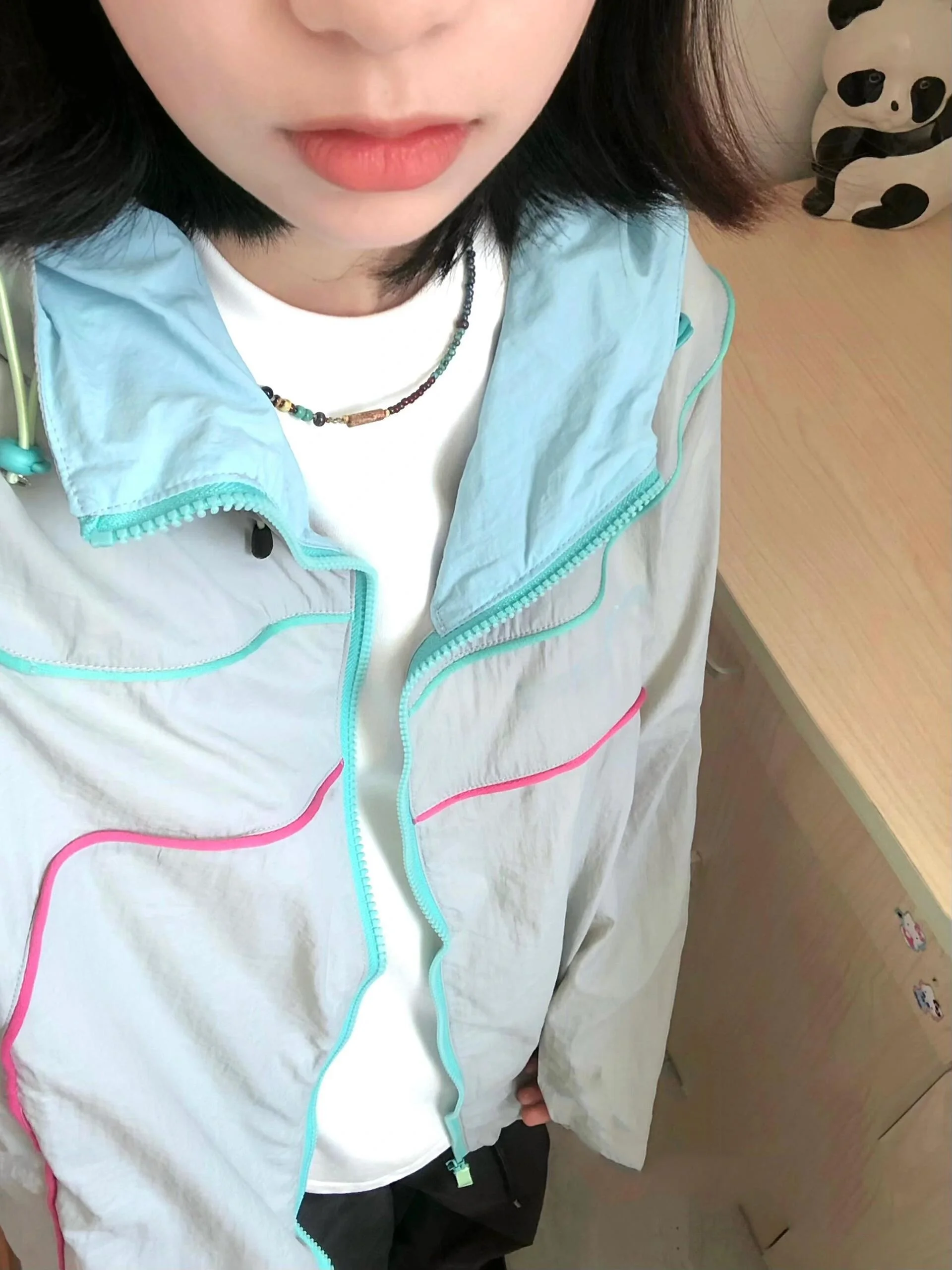 

Retro Sle Color Blo Mountain Series Sportswear Women's Summer Loose Fit Sun Protection Jaet Faionable Outerwear