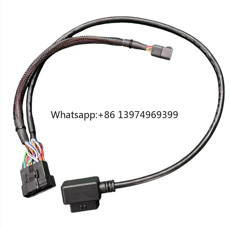 OBD2 Splitter Extension Cable Adapter 1 Male and 2 Females Extension 16PIN OBD-II J1962 Y Diagnostic Connector