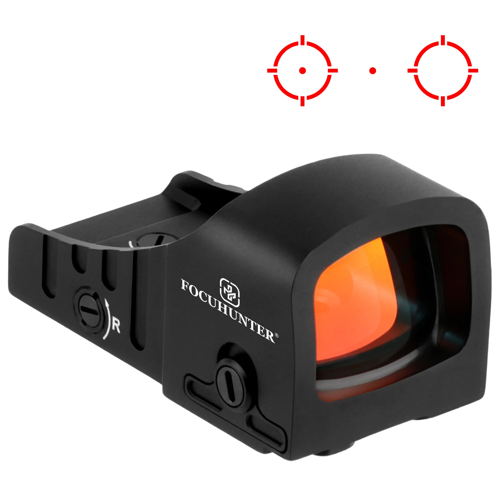 Lower 1/3 Co-Witness GK MOS Series 1X21X16mm Multi-reticle Reflex Red Dot Sight IPX7 Waterproof Wake-up optics MOS Adapter Free