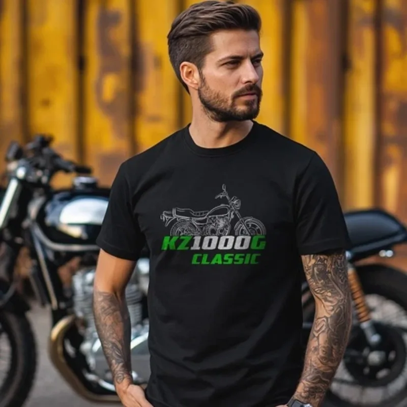 

Kawasaki Motorcycle KZ1000G T-shirt for Men and Women, Outdoor Sports, Leisure Riding, Adult Fashion, 3D Printing