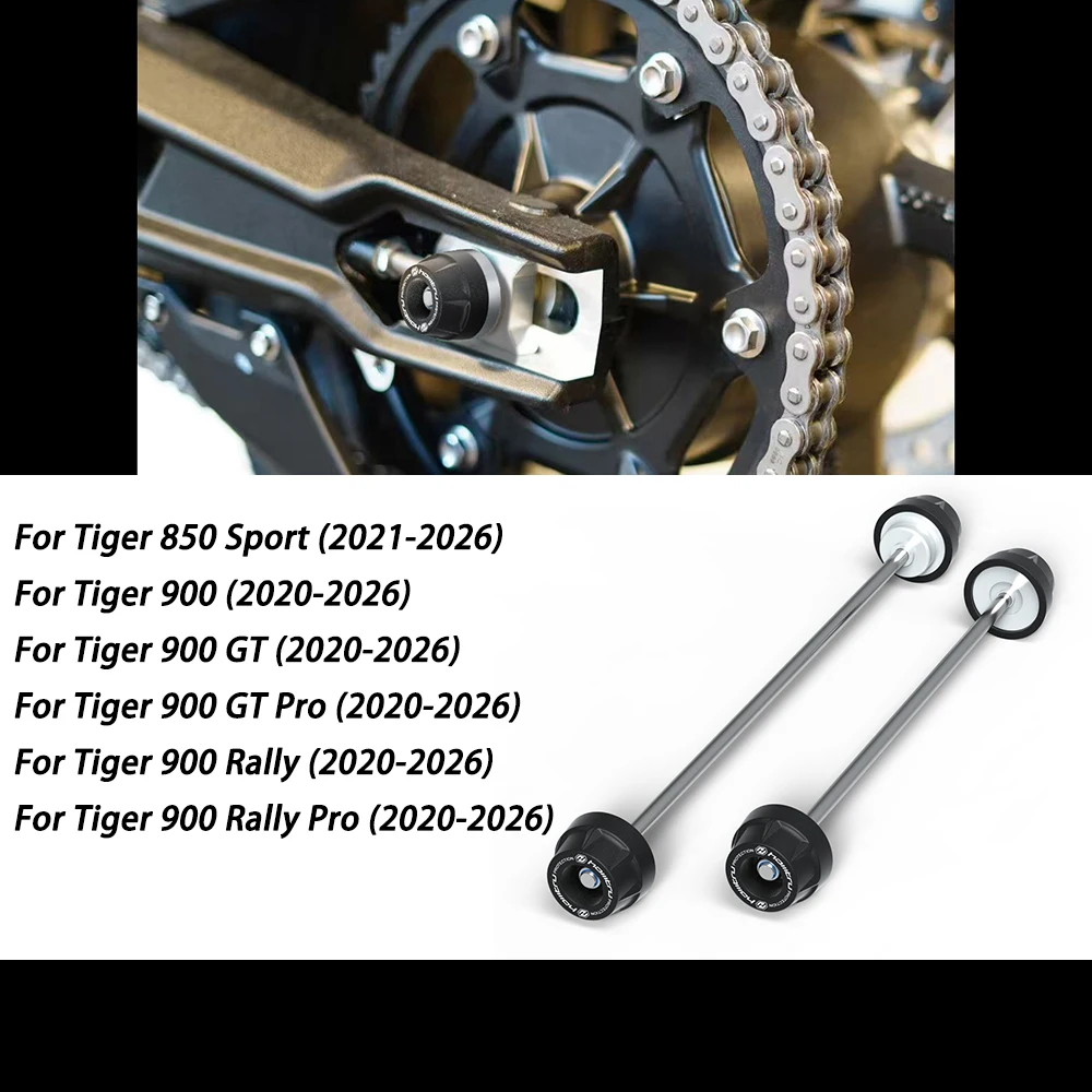

Rear Front Axle Fork Crash Slider For Triumph Tiger 850 900 2020-2026 Motorcycle Wheel Protector