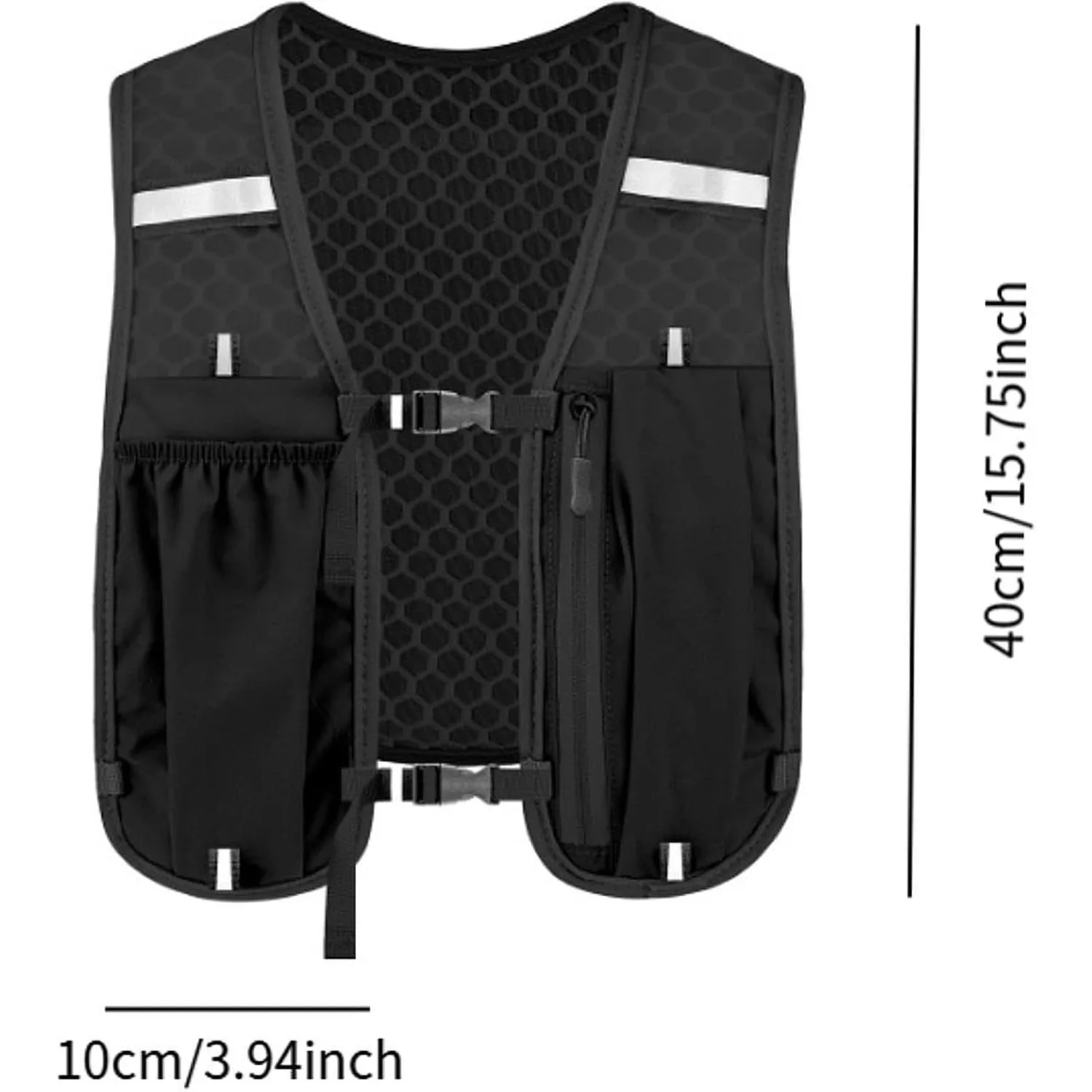 Running Hydration Vest for Women and Men, Water-Resistant, Breathable, Backpack for Runs, Hiking, Cycling, Trails, Marathons image 2