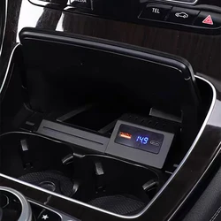 15W car wireless charging phone charger fast charger charging pad plate for Mercedes Benz W205 X253 GLC AMG C43 C63