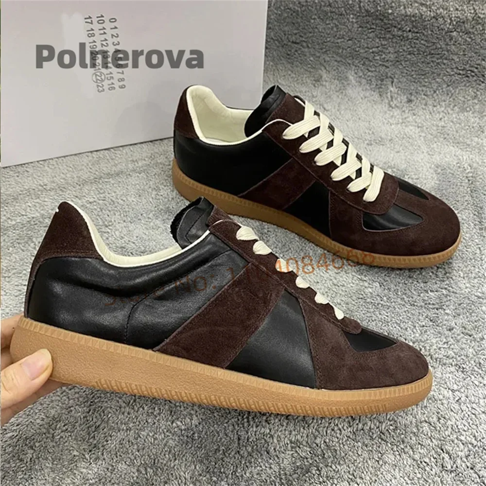 

Замшевые повседневные туфли на плоской подошве, женские лоскутные тренировочные туфли с круглым носком на шнуровке, осенние кроссовки, удобная обувь для пар