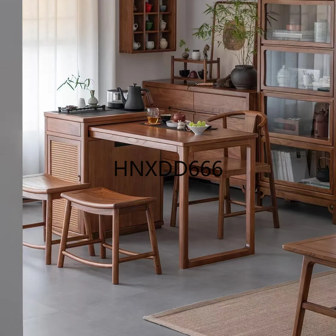 

New Chinese style solid wood tea table living room office tea table