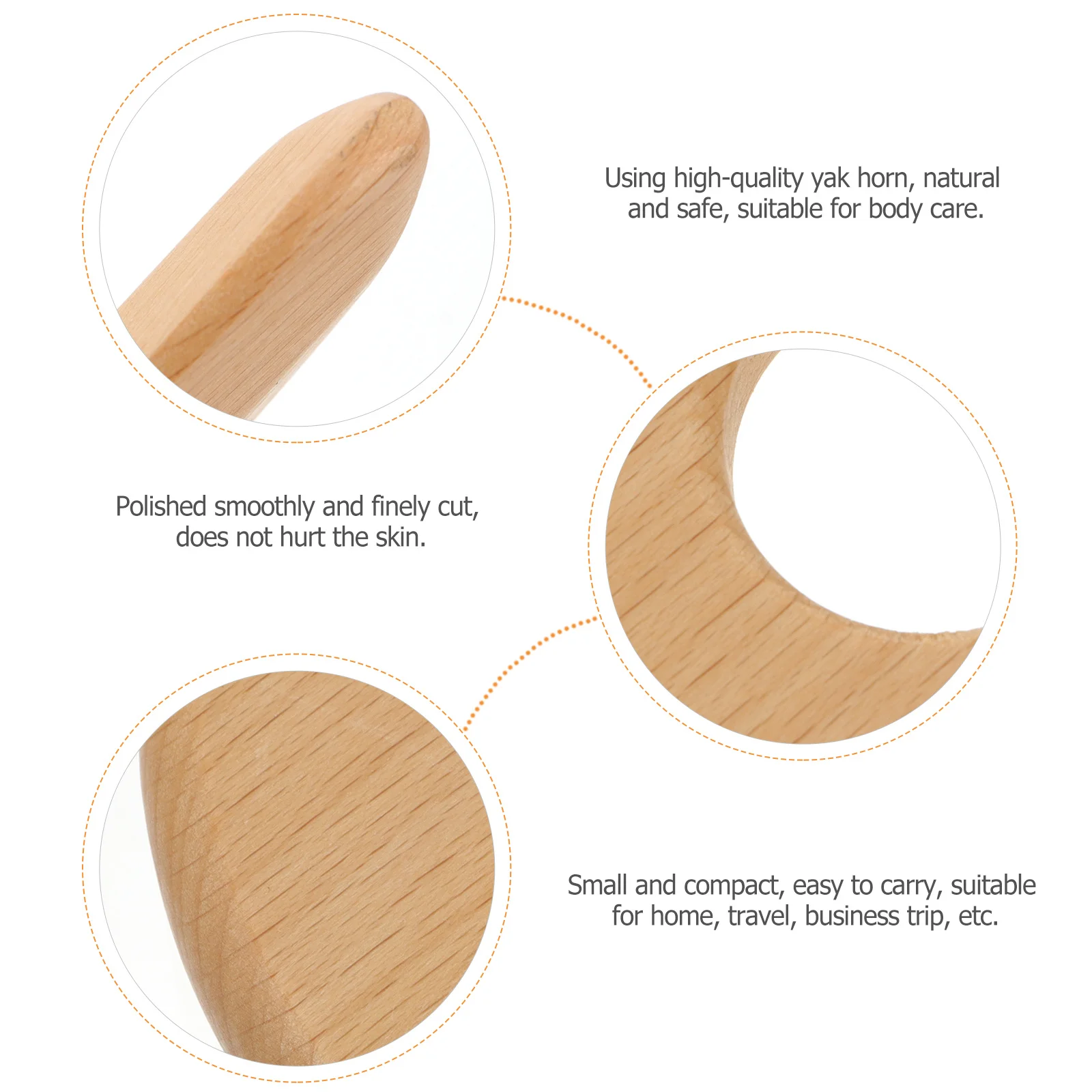 

1 шт., деревянная доска в форме луны, скребковая доска для лица, шеи, плеч, ног, спины, натуральный скребковый инструмент, домашняя массажная пластина