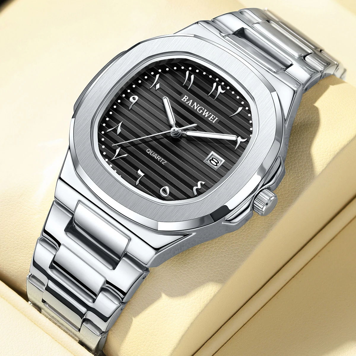 LIGE جديد فاخر ساعات كوارتز رجالية مضيئة تاريخ تلقائي ساعة رجل الفولاذ المقاوم للصدأ الرياضة مقاوم للماء ساعة للرجال ساعة + صندوق