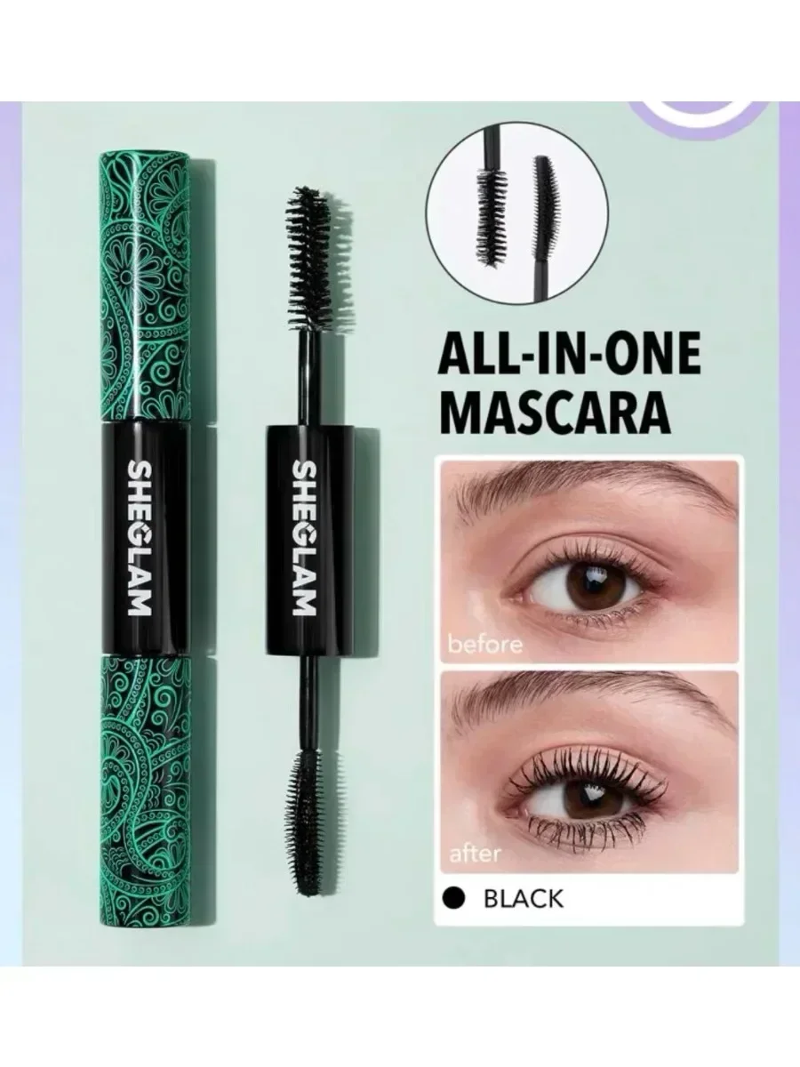 Sheglam Make-up Mascara Wimpernverlängerung Wimpernbürste Langlebiges, wasserdichtes, schweißfestes Augen-Mascara-Make-up
