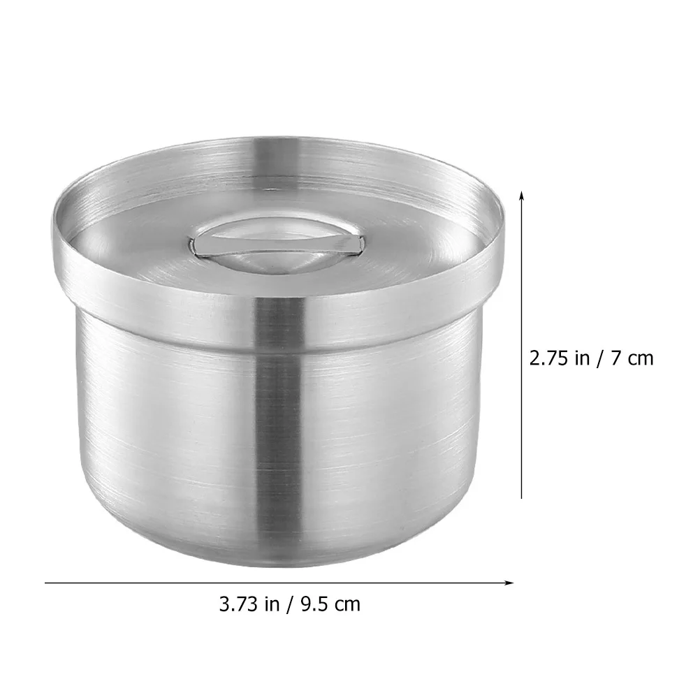 

Stainless Steel Steaming Bowl with Lid Food Serving Thick Decorative Home Party Restaurant Use Bowl