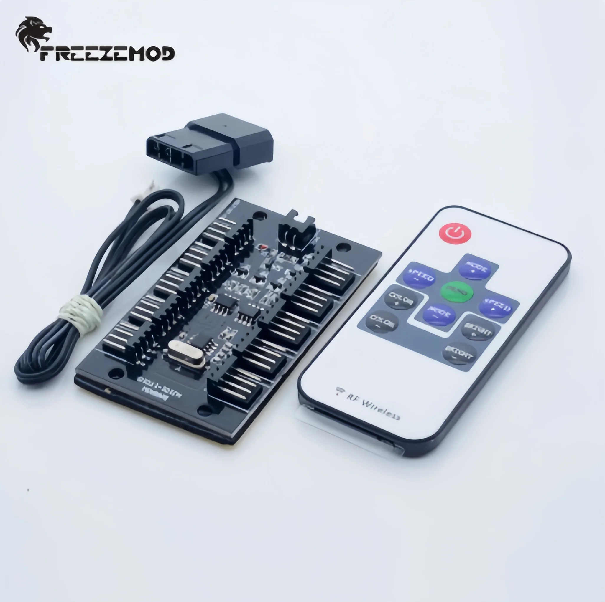FREEZEMOD High Quality 12V RGB Light Controller RGB-K10 Remote Control Type 10-Way Synchronous Control. RGB-K10