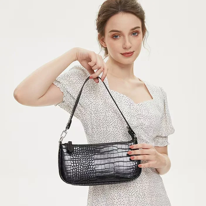 

2026 Новые модные женские сумки из кожи аллигатора, европейские дизайнерские женские сумки на плечо из искусственной кожи, брендовая роскошная сумка через плечо для девочек