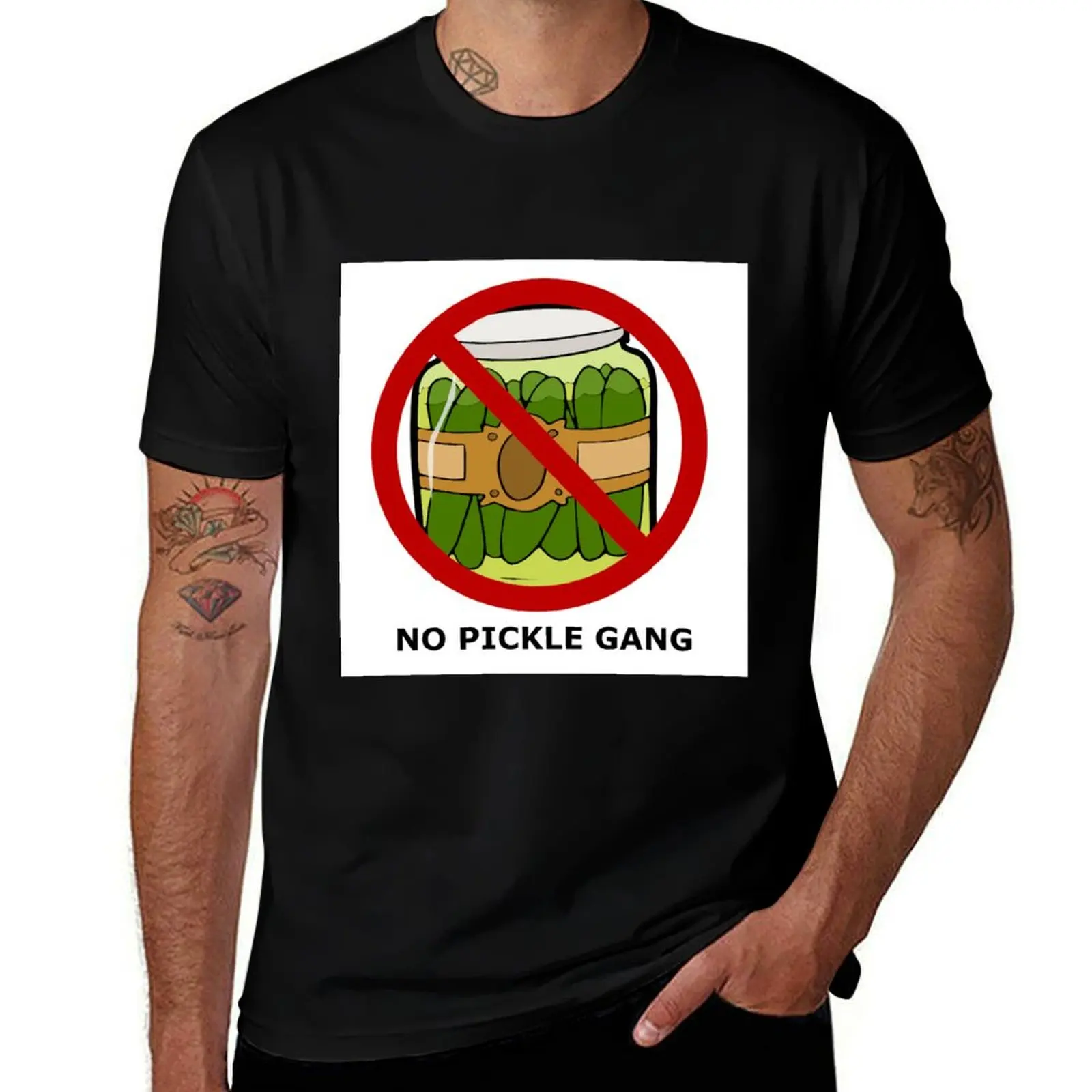 تي شيرت No Pickle Gang تي شيرت قطني تي شيرت مطبوع حسب الطلب