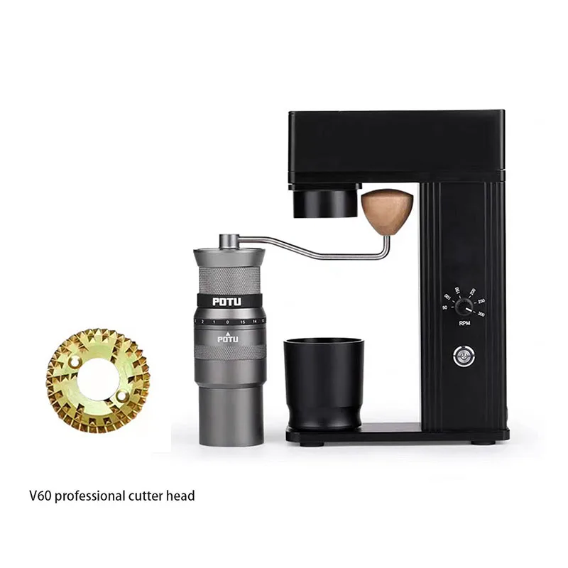 New PUTO Manual Coffee Grinder SUS420Stainless Steel Adjustable Burr Hand Grinders Mill For Kitchen Espresso Coffee Milling Tool