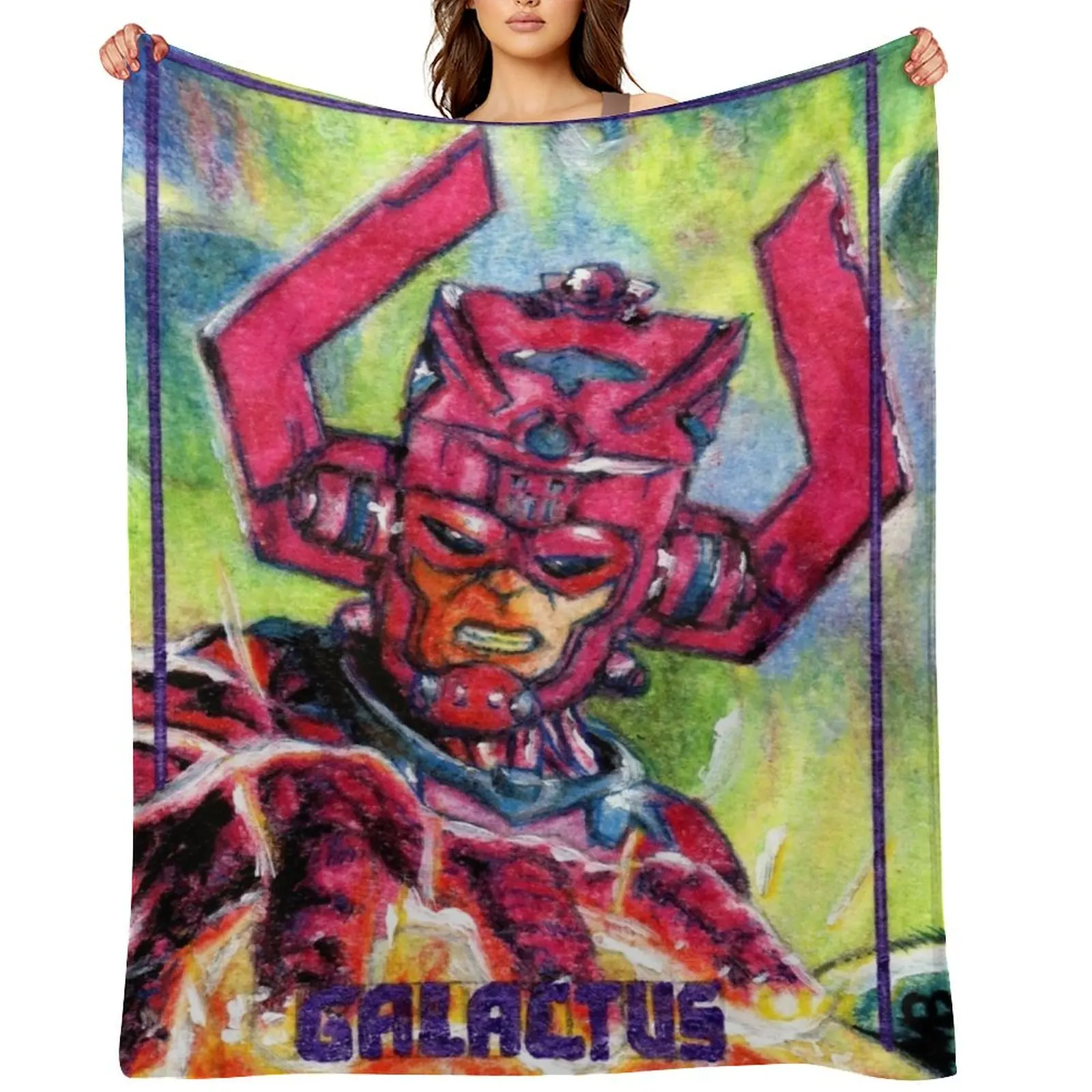 

Galactus, World Eater Throw Blanket For Decorative Sofa Luxury Designer Tourist Single Blankets