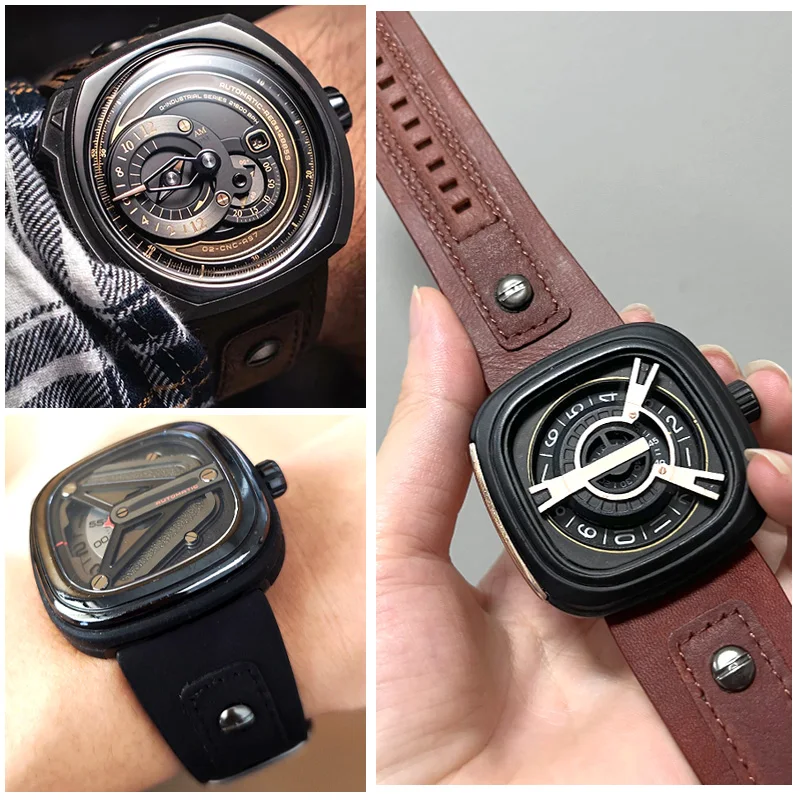 For diesel for Seven Friday Men's Watchband M2/02 P1B/01 Bracelet 28mm Vintage cowhide watch strap accessories Men's wristband