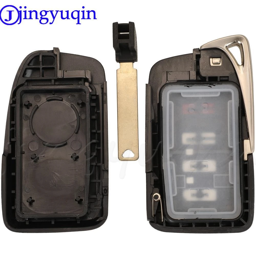 jingyuqin  2/3/4Buttons For Lexus NX GS RX IS ES GX LX RC 200 250 350 LS 450H 300H Car Smart Key Shell with small key blade