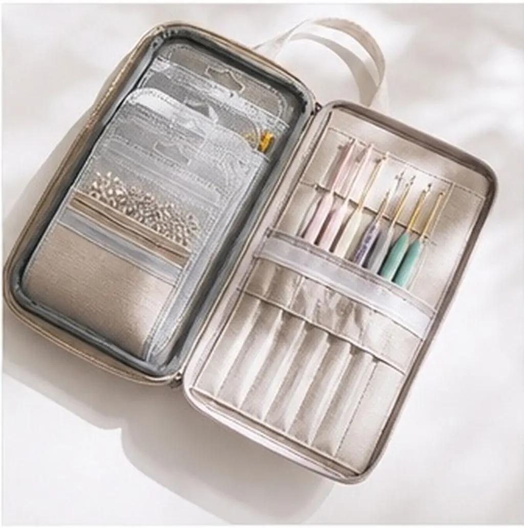 50Pcs Clear Bead Organizer Bags Compact Sturdy Plastic Storage Pouches Multicompartment Craft Storage Containers for Sewing
