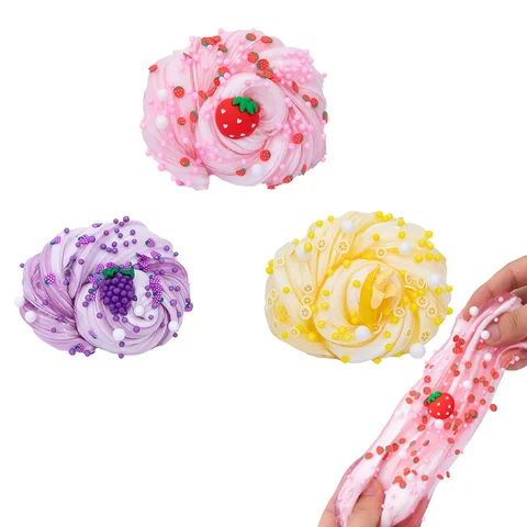 Slime Crystal Mud Fruit Aroma Cream Clay Children's DIY Dessert Handmade toys are safe and non-toxic