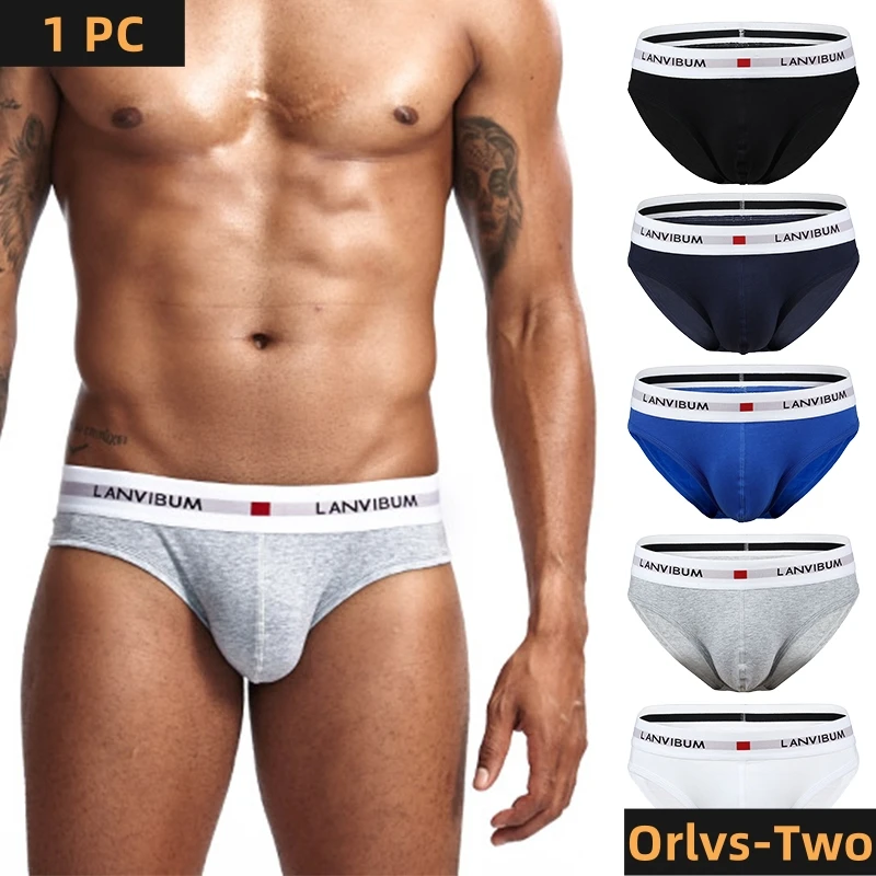 Men's Underwear Cotton Low Waist Elastic Sexy Loose Triangle Pants Summer Breathable Youth Pant Headband