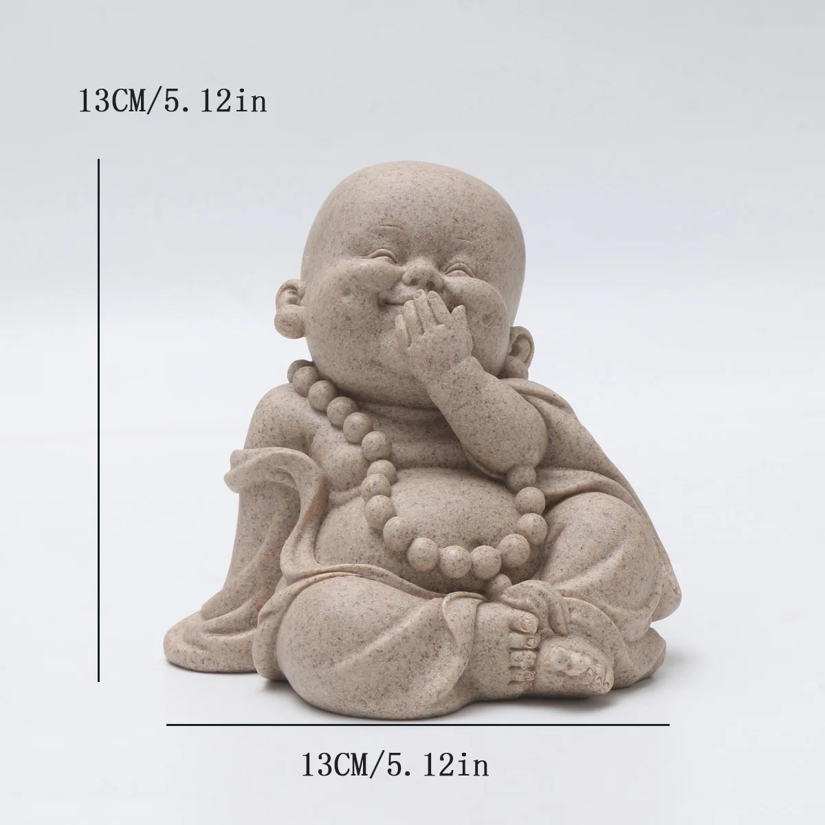 Zen-Inspirierte Mönch-Figur - Charmante Harz-Figuren für Mikro-Landschaftsdekoration – Detail 8