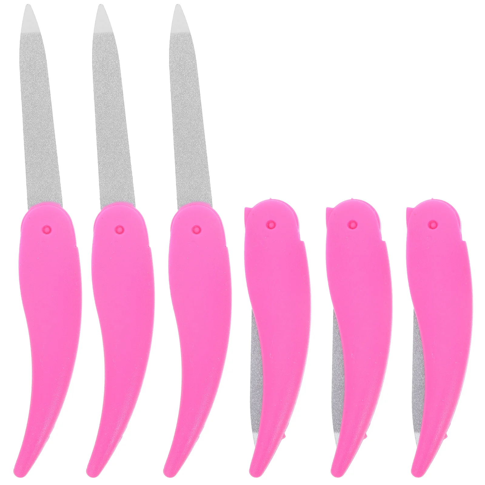 

6pcs File Foldable Double Sided Files For Women Nail File Tools Portable Manicure Files Travel Nail Salon Supplies