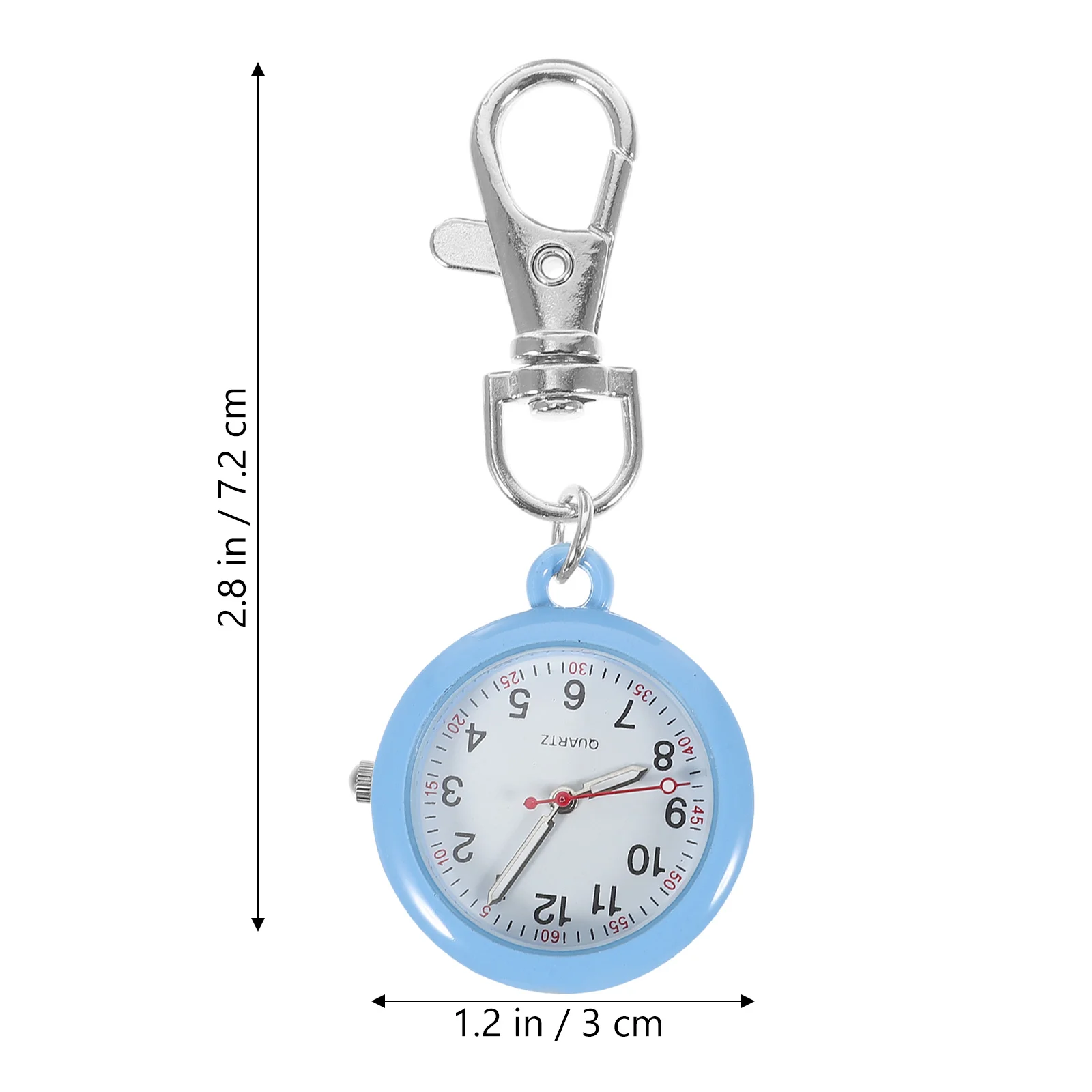 Brooch Nurse Watch Necklace Seconds Buckle Material: Stainless Steel Quartz Keychain Clip