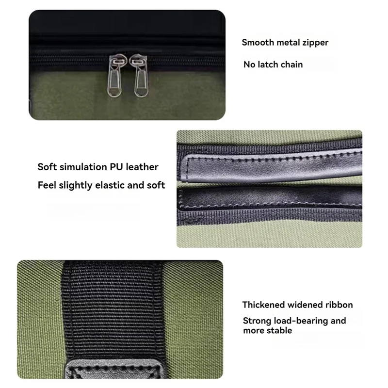 

RTSHE-Storage Bag Oxford Cloth Outdoor Camping Portable Multifunctional Picnic Cookware Storage Bag 37*27*12Cm