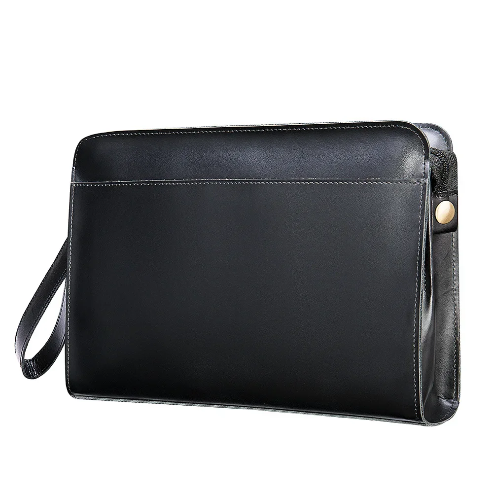 

New Fashion Male Clutch Genuine Leather Men's Wallet Long Wallet Brand Cowskin Card Holder Men Hasp Vintage Clutch Wallets