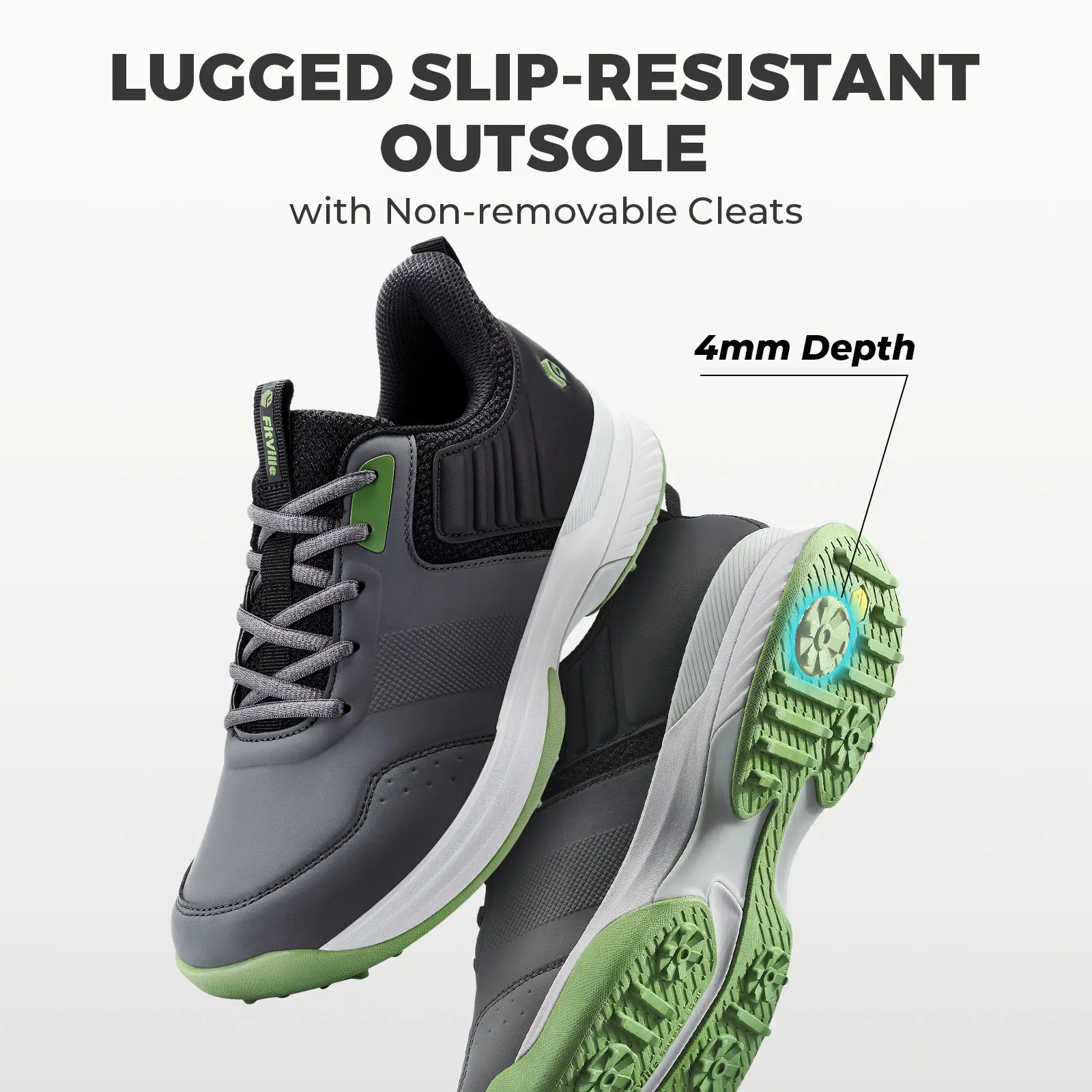 Golf-Fittington-Schuhe, Freizeitschuhe, Abnutzung und Widerstandsfähigkeit im Wasser für den Mann._voghion.com