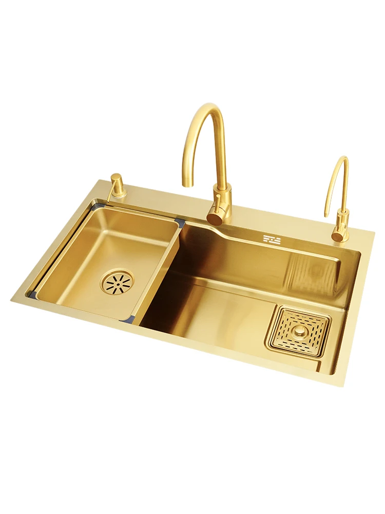 

Многофункциональная кухонная овощная раковина из нержавеющей стали Gold Nano 304 для дома