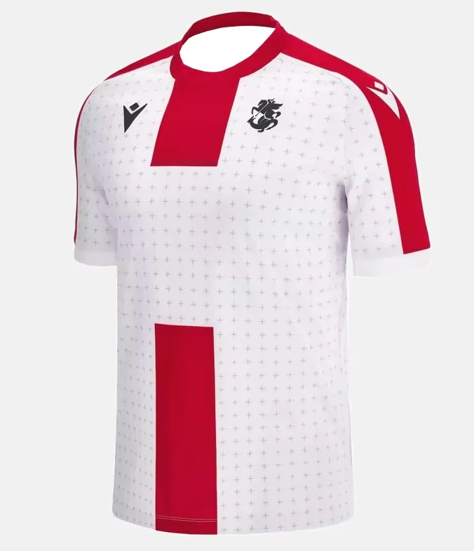 

2025 The Home Jersey of The Georgian National Team Is Trendy, Fashionable, Comfortable, Breathable and Sweat-absorbent