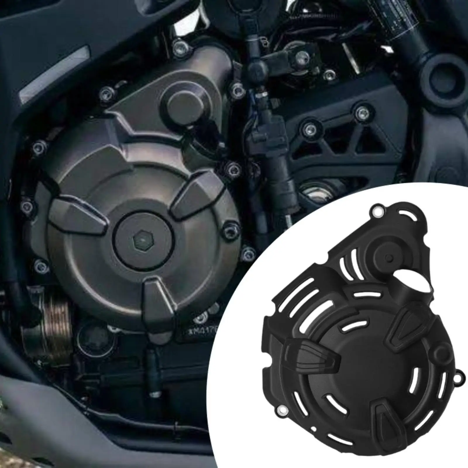 Motor Protection Cover Sturdy Wear Resistant Convenient High Performance Replace Motorcycles Accessories for Yamaha T700