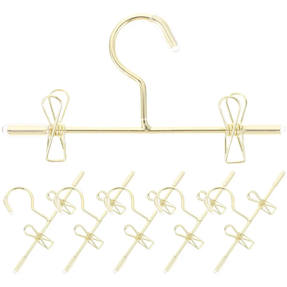 

6Pcs Miniature Hangers Clothes Rack for Kid Room Storage Small Garment Hangers Mini Clothing Rack Organizer