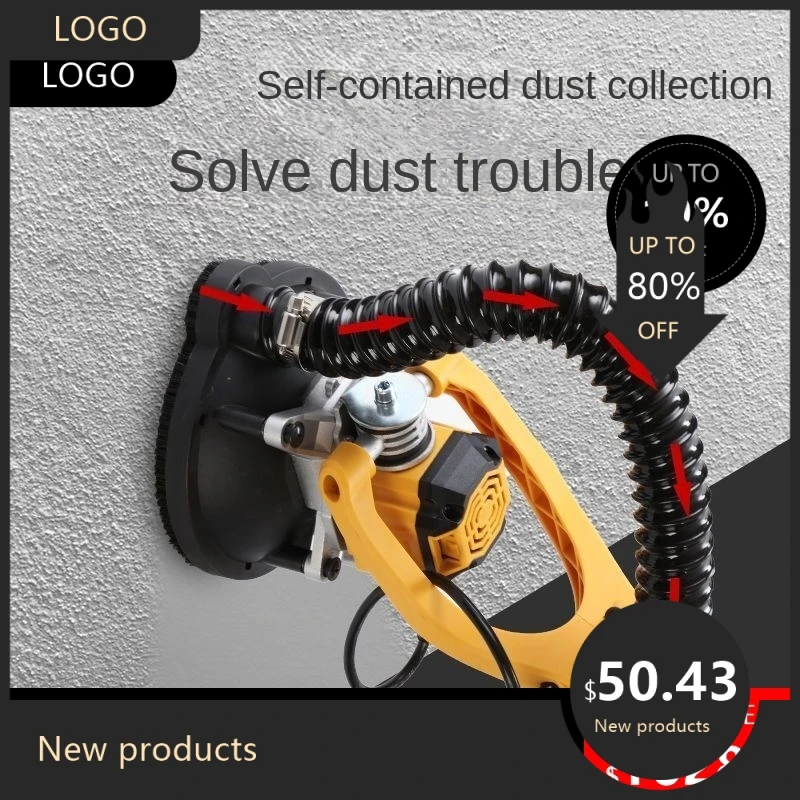 8480 808080 Useful Brushless Wall Mill Rough Planer 1980W 2.2M Rod Self-Priming Dust Removal Grinding Polishing M