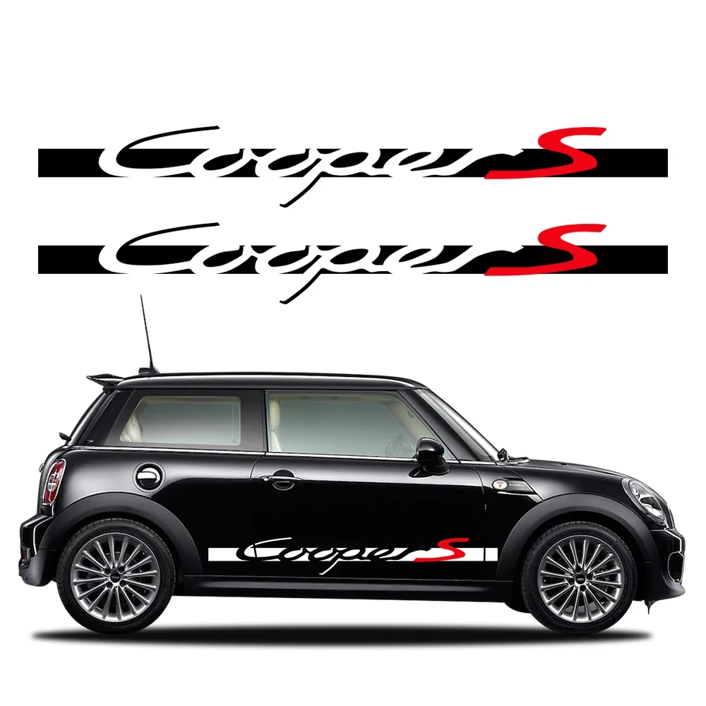 

Боковые наклейки на дверь автомобиля для MINI Cooper S JCW R55 R56 F55 F56 F57 F60 R60 R61 F54, виниловая декоративная наклейка, аксессуары для авто тюнинга