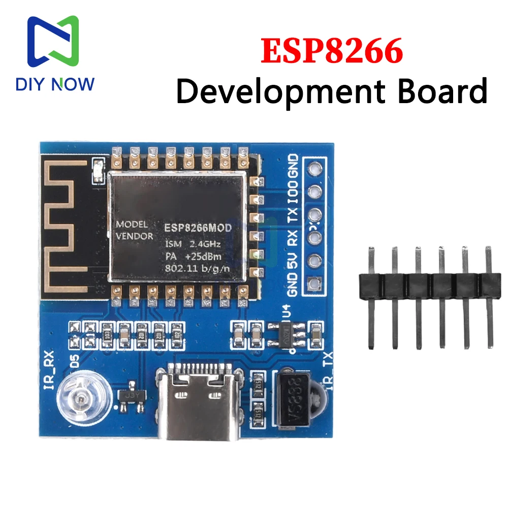 

Esp-12F Development Board Esp8266 Infrared Transmitter And Receiver Nec Command Wifi Type-C Transparent Transmission Module